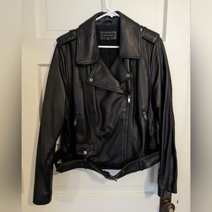 Universal Standard Leeron Leather Moto Jacket (size S/14/16)